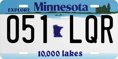 MN license plate 051LQR