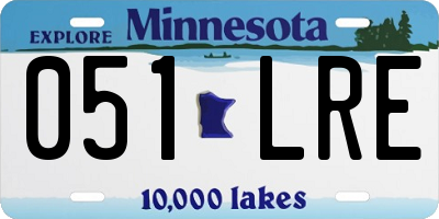 MN license plate 051LRE
