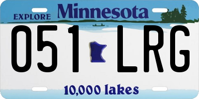 MN license plate 051LRG