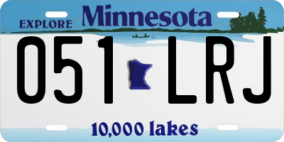 MN license plate 051LRJ