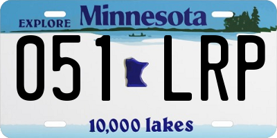 MN license plate 051LRP