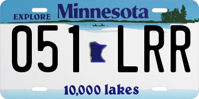 MN license plate 051LRR