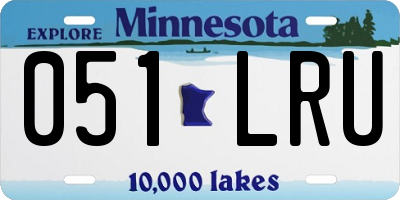 MN license plate 051LRU