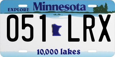MN license plate 051LRX