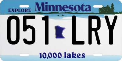 MN license plate 051LRY