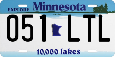 MN license plate 051LTL