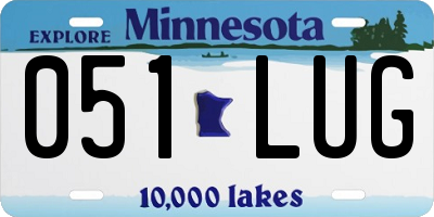 MN license plate 051LUG