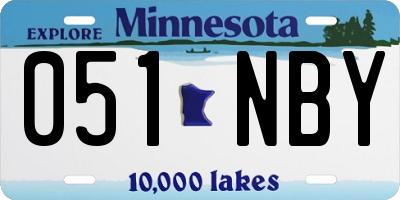 MN license plate 051NBY