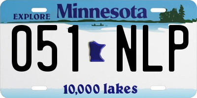 MN license plate 051NLP