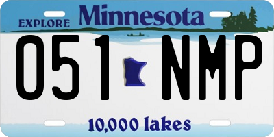 MN license plate 051NMP