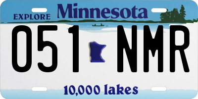 MN license plate 051NMR