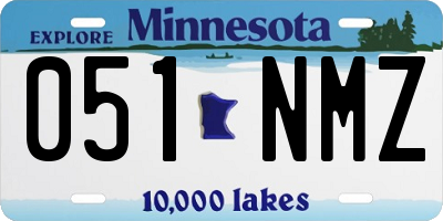 MN license plate 051NMZ