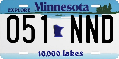 MN license plate 051NND
