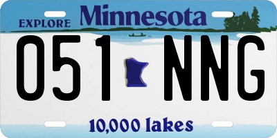 MN license plate 051NNG