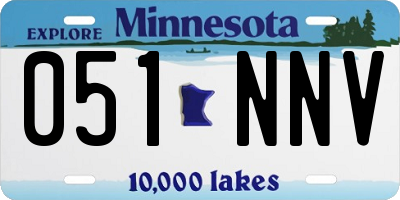 MN license plate 051NNV