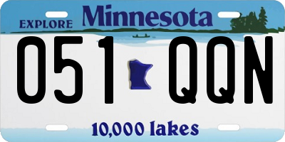 MN license plate 051QQN