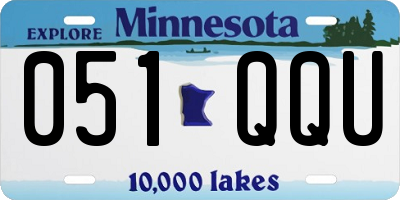 MN license plate 051QQU