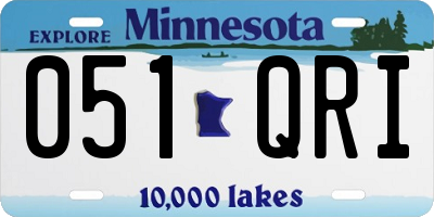 MN license plate 051QRI