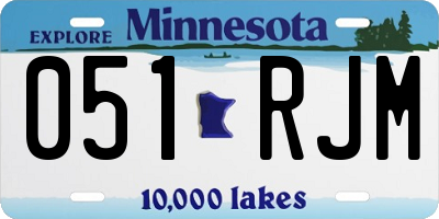 MN license plate 051RJM