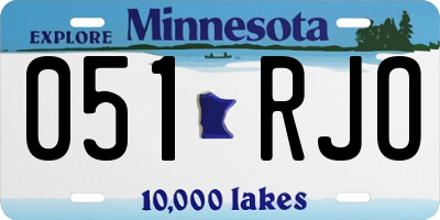 MN license plate 051RJO