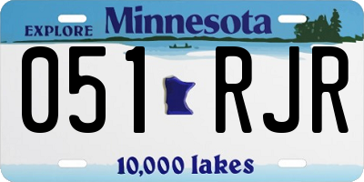 MN license plate 051RJR