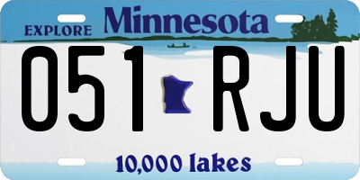 MN license plate 051RJU