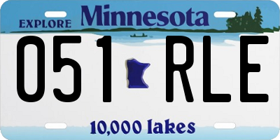 MN license plate 051RLE