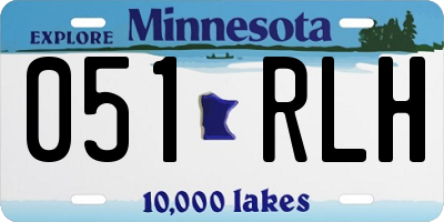 MN license plate 051RLH