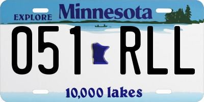 MN license plate 051RLL