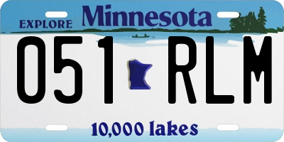 MN license plate 051RLM