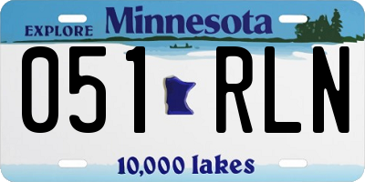 MN license plate 051RLN