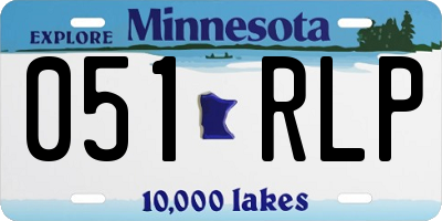 MN license plate 051RLP