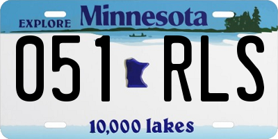 MN license plate 051RLS