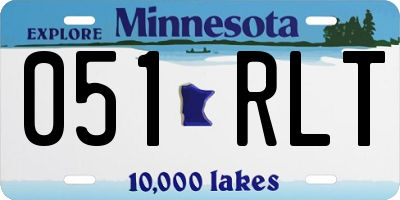 MN license plate 051RLT