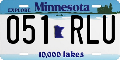 MN license plate 051RLU