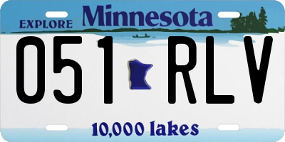 MN license plate 051RLV