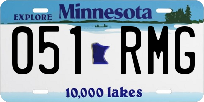 MN license plate 051RMG