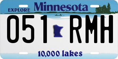 MN license plate 051RMH