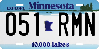 MN license plate 051RMN