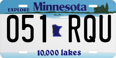 MN license plate 051RQU