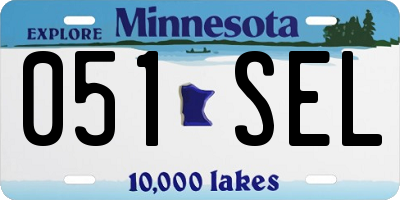 MN license plate 051SEL