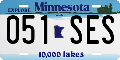 MN license plate 051SES