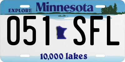 MN license plate 051SFL