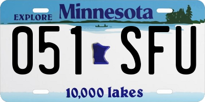 MN license plate 051SFU