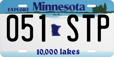 MN license plate 051STP