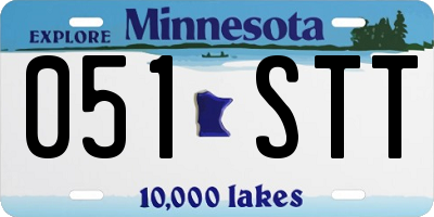 MN license plate 051STT