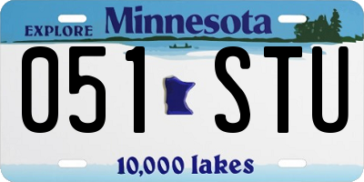 MN license plate 051STU