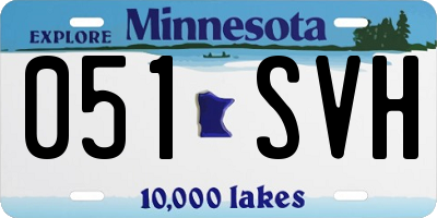 MN license plate 051SVH