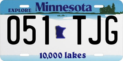 MN license plate 051TJG