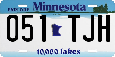 MN license plate 051TJH